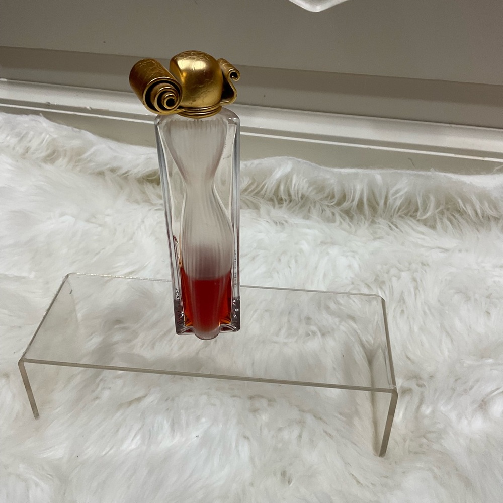 1996 Givenchy Organza Elegant Gold and Red Perfume Bottle